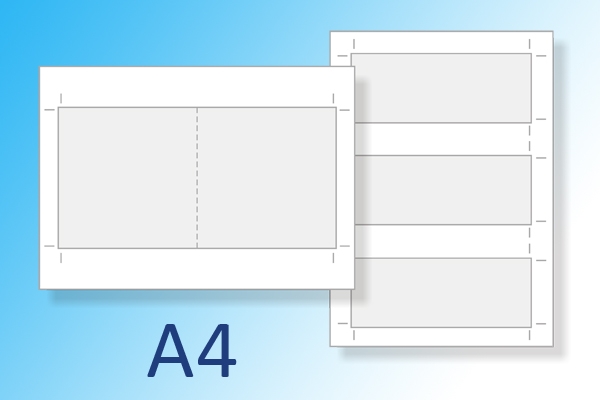Kaarten en bonnen uit A4, kleur of zwart-wit | Imago Prints Utrecht