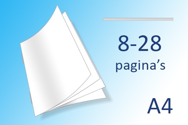A4 Boekjes max 28 pag.