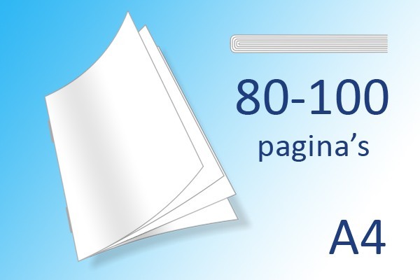 A4 Boekjes vanaf 80 pag.